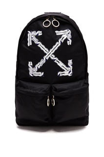 Черный тканевый рюкзак Off White