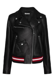 Кожаная куртка Miu Miu