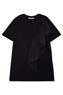 Хлопковая блузка с асимметричным воланом Sportmax