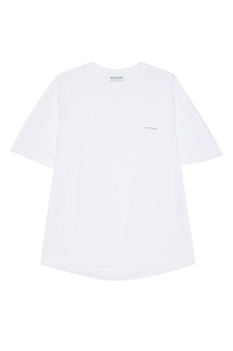 Белая футболка с логотипом Balenciaga