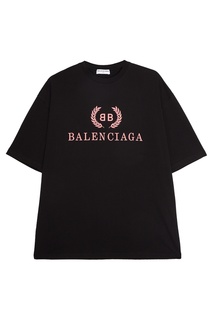 Хлопковая футболка с логотипом Balenciaga