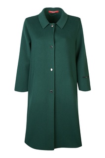 Зеленое пальто из шерсти Marina Rinaldi