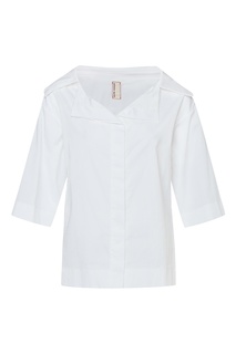 Блуза David из хлопка белого цвета Antonio Marras