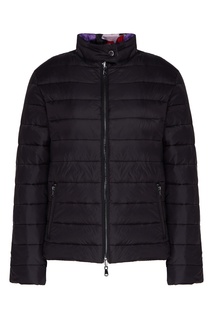 Черная стеганая куртка Emporio Armani