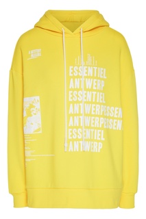 Желтое с белым худи Voetry Essentiel Antwerp