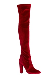 Бархатные ботфорты Velvet Thigh High 105 Aquazzura