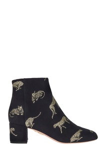 Текстильные ботильоны Brooklyn Bootie 50 Aquazzura