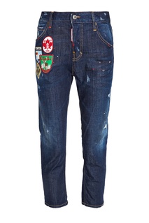 Джинсы с нашивками Dsquared 2