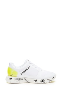 Бело–желтые кроссовки Bikkembergs