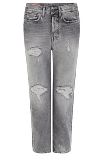 Серые джинсы с потертостями Acne Studios