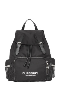 Черный рюкзак из нейлона Burberry