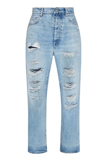 Широкие джинсы с рваным эффектом Unravel Project