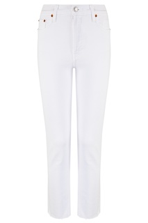 Белые укороченные джинсы Re/Done