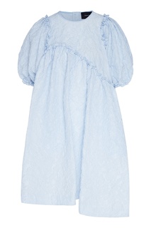 Асимметричное платье из голубого клоке Simone Rocha