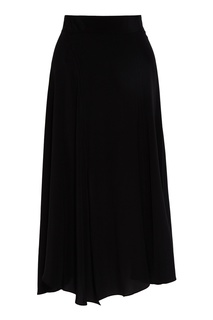 Шелковая юбка черного цвета Acne Studios