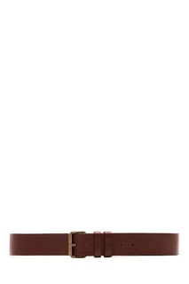 Кожаный ремень коричневого цвета AMI Paris