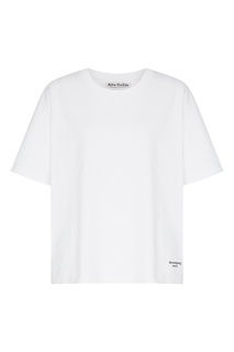 Футболка оверсайз белого цвета Acne Studios