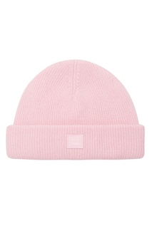 Розовая шерстяная шапка с отворотом Acne Studios