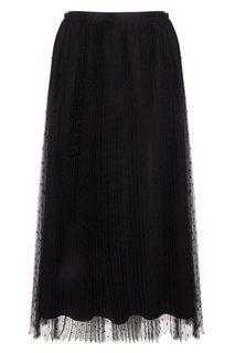 Черная сетчатая юбка RED Valentino