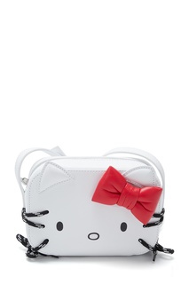 Белая кожаная сумка Hello Kitty Balenciaga
