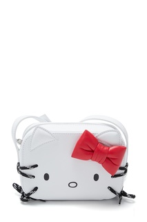 Белая кожаная сумка Hello Kitty Balenciaga