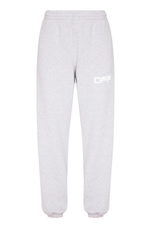 Светло-серые джоггеры с логотипом Off White