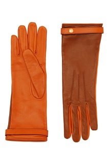 Двухцветные кожаные перчатки Burberry