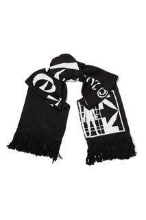 Черный шарф с логотипом Off White