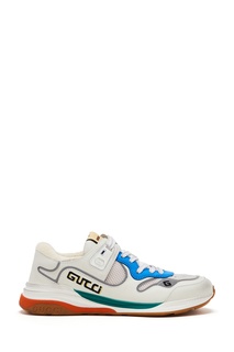Белые кроссовки с логотипами Gucci