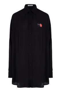 Черная рубашка Uniform Balenciaga