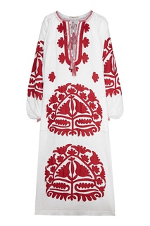 Бело-красное платье Shalimar изо льна Vita Kin