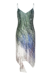 Платье из переливающейся ткани Off White