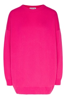 Однотонный джемпер цвета фуксии Balenciaga