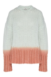 Двухцветный джемпер крупной вязки Acne Studios