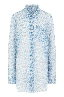 Шелковая блузка с цветочным принтом Acne Studios