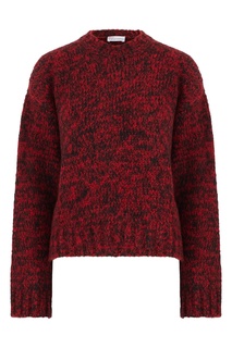 Меланжевый джемпер с вышивкой на спине RED Valentino