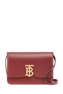 Бордовая сумка с монограммой TB Burberry
