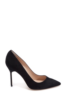 Черные замшевые туфли BB Suede 105 Manolo Blahnik