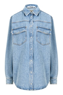 Джинсовая рубашка оверсайз Msgm