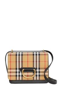Черная сумка с клетчатым клапаном Burberry