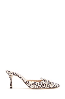 Кожаные мюли с принтом Maysale 70 Manolo Blahnik