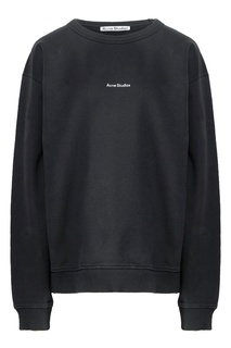 Черный свитшот с логотипом Acne Studios