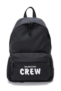 Черный рюкзак Crew Balenciaga