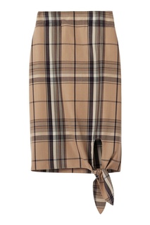 Шерстяная юбка с декоративным узлом Burberry