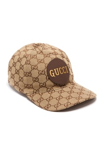 Хлопковая кепка с сеткой монограмм GG Gucci