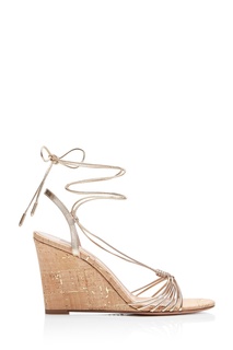 Золотистые босоножки Whisper 85 Aquazzura