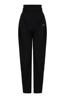 Черные брюки с брендированными лампасами Off White