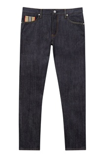 Темно синие прямые джинсы Burberry
