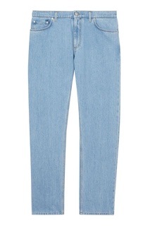 Прямые голубые джинсы Burberry