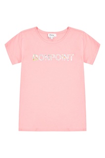 Хлопковая футболка с аппликацией Bonpoint